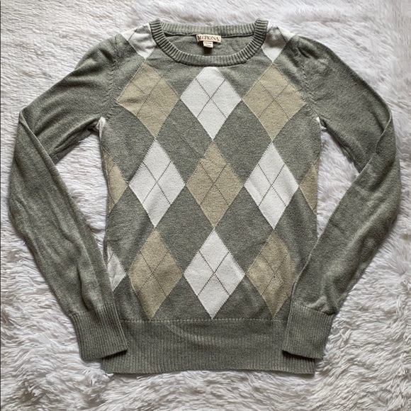 Sweaters - Merona Argyle Preppy Sweater